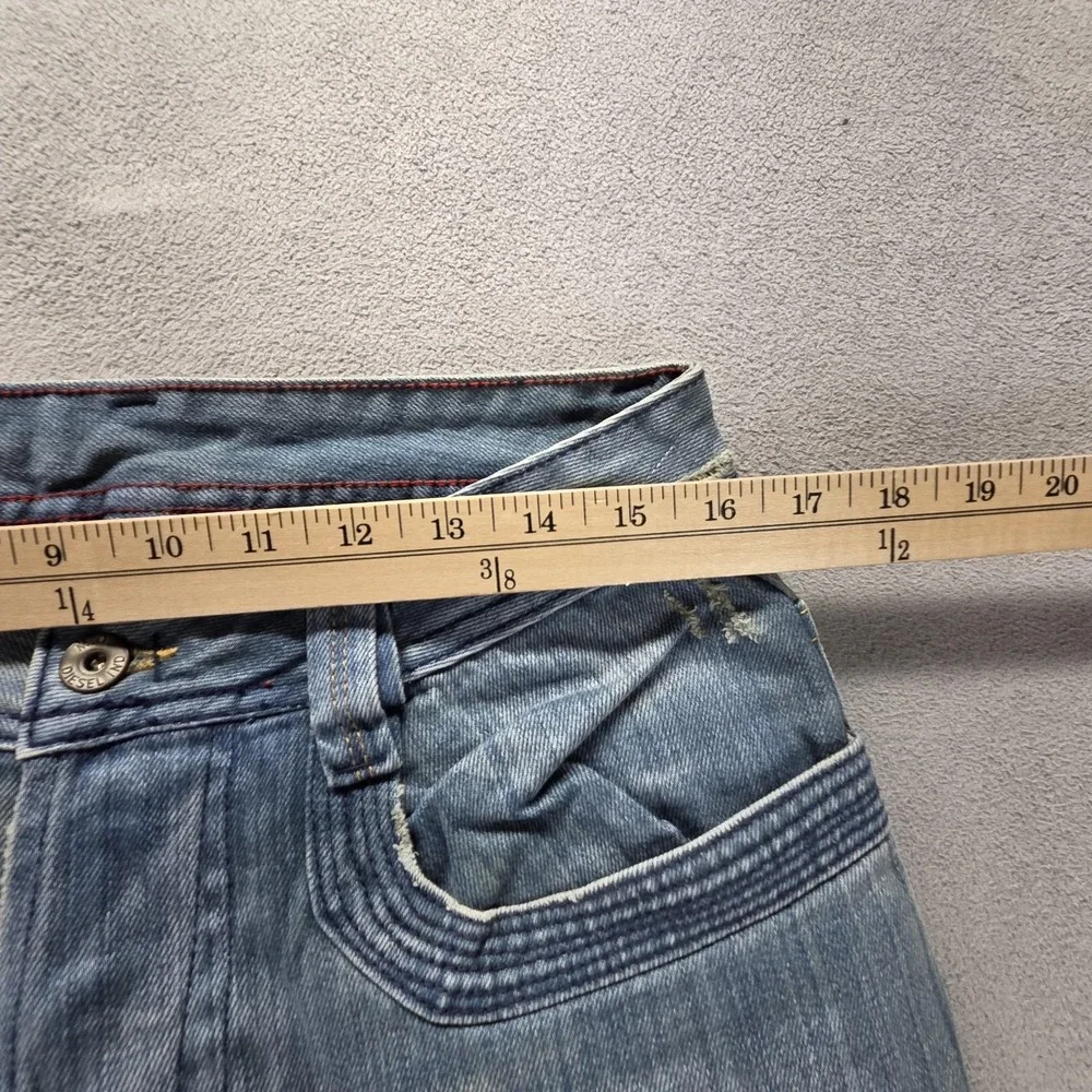 Diesel Jeans Mens 30x34 Blue Hippix Carpenter Flap Pocket Button Fly Italy 00710